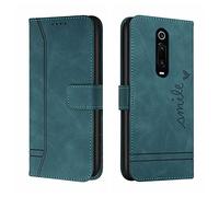 QIWEIQING Funda Compatible con Xiaomi Mi 9T Pro, Funda Libro Protectora con Carcasa de TPU, Soporte Plegable, Ranura para Tarjeta, Funda de Cuero PU para Xiaomi Mi 9T Green HX