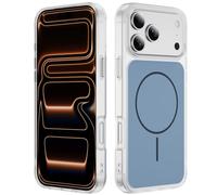 QIWEIQING Funda Magnética para iPhone 17 Pro 6.3" Funda Delgada Compatible con MagSafe, Protección Grado Militar A Prueba de Golpes Prueba Transparente Carcasa para iPhone 17 Pro 6.3". Azul FG