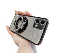 QIWEIQING Funda Magnética para Motorola Moto G54 5G, Glitter Funda Compatible con mag-Safe, A Prueba de Golpes, Resistente a Arañazos Case para Motorola Moto G54 5G. Black DS