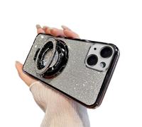 QIWEIQING Funda Magnética para Realme C55, Glitter Funda Compatible con mag-Safe, A Prueba de Golpes, Resistente a Arañazos de Golpes Case para Realme C55. Black DS