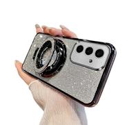 QIWEIQING Funda Magnética para Samsung Galaxy S20 Plus, Glitter Funda Compatible con mag-Safe, A Prueba de Golpes, Resistente a Arañazos de Golpes Case para Samsung Galaxy S20 Plus. Black DS