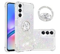 QIWEIQING Funda para Samsung Galaxy A05S con Anillo Giratorio de 360 Grados Carcasa Cover Delgada Brillante Purpurina Resistente Silicona Protectora Fundas para Samsung Galaxy A05S.Colorful YBH