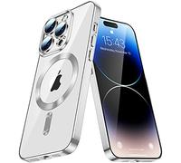 QIWEIQING Funda Samsung Galaxy Note 10+ Funda Magnética Compatible con Magsafe y Cargador Inalámbrico Funda Carcasa Fina Antiarañazos Antideslizante Funda Galaxy Note 10 Plus. Silver YIX