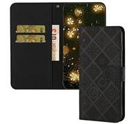 QIWEIQING para Xiaomi Mi 15T Pro Funda, Embossed Libro de Cuero Billetera Premium Resistente Case Flip Folio Card Slot Holder Magnetic Stand Floral Funda para Xiaomi Mi 15T Pro. Brown XCH