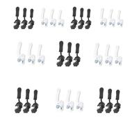 Qiwenr 30 Piezas Cursor Cremallera, Kit Reemplazo de Cremallera, 3 Tamaños, Universales Detachable Zipper Repair Reusable, Reparación de Cremalleras de Repuesto para Equipaje, Mochilas, Chaquetas