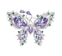 Qiwenr Broche de Señoras, Broche de Cristal, Broches de Diamantes de Imitación, Adecuado Para que las Niñas Decoren Suéteres, Abrigos, Bufanda, Borsa, Vestido, Para Fiestas, Regalos Bien Pensados