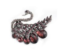 Qiwenr Broche de Señoras, Broche de Cristal, Broches de Diamantes de Imitación, Adecuado Para que las Niñas Decoren Suéteres, Abrigos, Bufanda, Borsa, Vestido, Para Fiestas, Regalos Bien Pensados
