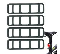 Qiwieod Bandas de silicona elásticas, 4 piezas de banda de silicona para luces de bicicleta, cinta de fijación de silicona para manillar de bicicleta, banda elástica para fijar la luz de la bicicleta