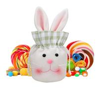 Qiwieod Bolsas de Pascua para Niños - Conejo De Peluche Grande Para Decoración De Mesa,Bolsas de Golosinas de Pascua y Decoración de Primavera,para Fiesta de Primavera, Familia, Niñas y Niños,