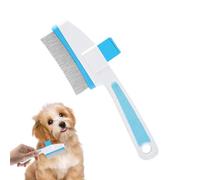 Qiwieod Cepillo Deslanador Para Gatos | Accesorios De Aseo Para Perros Con Botón De Liberación - Peine para Eliminar Pulgas de | para Masaje y Baño de Gatos y Perros de Pelo Largo y