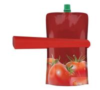 Qiwieod Exprimidor de tubos, extrusora antideslizante, extrusora para bolsas de salsa, práctica para loción, crema, especias, alimentos para animales, así como para cocina, dormitorio, baño y otras