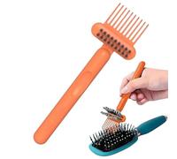 Qiwieod Limpiador de Peines - Herramienta Portátil para Limpiar Peines y Cepillos de Pelo | Accesorio De Limpieza 2 En 1 Elimina Enredos para Viaje Hogar Peluquería Barbería Hombres Y
