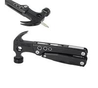 Qiwieod Martillo de exterior | Destornillador plegable de supervivencia, acero inoxidable, herramienta versátil, adecuado para reparación de casa, camping, senderismo, pesca, construcción, viajes de