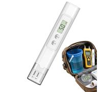Qiwieod Medidor de agua 0-9999 PPM Medidor portátil, probador impermeable con monitor de visualización para plantas, filtro de hogar, tanque de agua al aire libre y piscina
