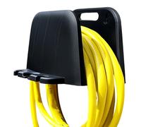 Qiwieod Portamangueras para Exterior | Organizador De Pared Que Ahorra Espacio | Carrete Para Manguera De Jardín Para Cables De Extensión - Para Jardín Granja Patio Playa Césped Ventana Lavado De