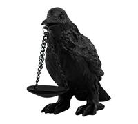 Qiwieod Portavelas para Velas De Té,De Resina Sujetavelas - Estatua Decorativa De Pájaro para Decoración De Interior Fiestas Terror