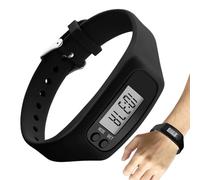 Qiwieod Reloj Podómetro Para Mujer - Monitor De Pantalla LCD Ligero - Relojes Inteligentes Deportivos con Contador de Calorías,Para Diario Viajes Desplazamiento Fin De Semana Caminar Correr Senderismo