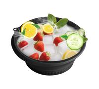 Qiwieod Tazón de Inmersión Facial,Palangana Fría Reutilizable Plegable | Bol de Inmersión Facial con Hielo | Para Belleza Cuidado De La Piel Baño En Casa Y SPA