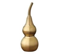 QIXCXAZ Adornos de Botella de Calabaza de latón de 7 cm. Una Forma Elegante de atraer Riqueza y bendiciones. Resistentes y duraderos. Pequeña decoración de