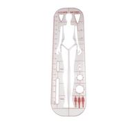 QIXCXAZ Regla de medición completa para proyectos creativos de moda y sastrería. Diseñada para una mayor e dibujo. Regla de modista, herramientas de marcado y