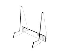 QIXCXAZ Soporte minimalista para libros de acrílico con repisas ajustables para organizar recetas, revistas y fotos en cualquier espacio. Soporte para libros