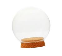 QIXCXAZ Vitrina de cúpula con Globo de Cristal Que Ofrece oportunidades únicas para exhibir Luces de Hadas y muñecas DIY. Vitrina Protectora Decorativa, 13cm
