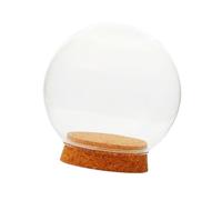 QIXCXAZ Vitrina de cúpula con Globo de Cristal Que Ofrece oportunidades únicas para exhibir Luces de Hadas y muñecas DIY. Vitrina Protectora Decorativa, 20cm