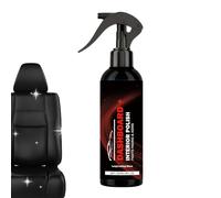 qixeuoa Brillo interior del coche - 120 mililitros de spray de pulido interior de coche | Limpiador y restaurador de equipamiento de vehículos, para coches sedán, SUV, camiones, salpicaderos, asientos