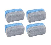 qixeuoa Esponja de microfibra para coche, 4 unidades, sin arañazos, herramientas de limpieza y detalle, almohadillas aplicadoras, para aplicar sellado, producto de cuidado para limpieza y brillo de