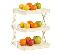 qixeuoa Estante Multicapa para Bandejas de Preparación - Bandeja de Preparación de 3 Niveles - Estante Comidas Encimera - para Cocineros Chefs Familias Activas Espacios Reducidos Hogar