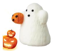 qixeuoa Linda decoración | Divertido de fieltro que sostiene una calabaza, blancos divertidos | para festivales interiores escritorio mesa fiesta hogar lugar de trabajo al aire libre