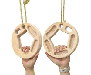 qixeuoa Panel de Escalada | Fortalecedor de Agarre Manual en Madera - Tablero de Dedos de Madera para Escalada - para Entrenamiento de Dominadas y en Interior Exterior