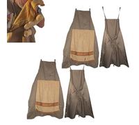 Qixfyze Delantal de Chef Broma, Chef's Prank Apron, Delantales Chef de Broma para Hombres, Delantal Creativo con Una Sorpresa Escondida en el Bolsillo, Novedosos Regalos Divertidos(2pcs)