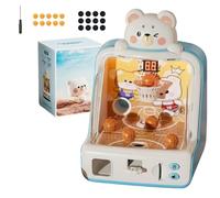 Qixfyze Juego de Baloncesto de Mesa con Forma de Dinosaurio para Niños, Aro Interactivo con Mini Pelotas y Monedas, Máquina Recreativa Electrónica de Escritorio con Marcador para Niños y Niñas(#C)