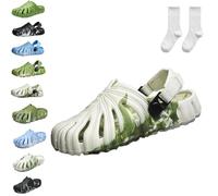 Qixfyze Zapatos De Monstera Abigarrados Para Mujer Y Hombre, Pantuflas De Verano Con Estampado De Hojas De Monstera, Chanclas(#I,39/40)