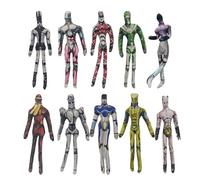 Qixiaan 10 piezas Star Platinum Felpa Figura Anime JJBA Suave Figuras Hierophant Green Plush Figure Home Decoration Ornamentos, Giratorio para los fanáticos, 28 cm