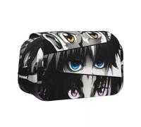 Qixiaan Killua Zaoldyeck - Estuche para lápices Hisoka/Chrollo Lucilfer, estuche con estampado de anime, bolsa de maquillaje colorida, monedero estilo japonés con cremallera, tipo12, 21x7.5x10cm