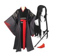 Qixiaan Wei Wu Xian - Disfraz de cosplay de Lan Wang Ji, disfraz de anime Hanfu, conjunto completo para fiesta de Halloween, carnaval, actuaciones