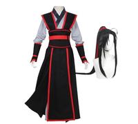 Qixiaan Wei Wu Xian - Disfraz de cosplay de Lan Wang Ji, disfraz de anime Hanfu, conjunto completo para fiesta de Halloween, carnaval, actuaciones