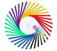 QiXin 60 bolsillos para carpeta, 6 agujeros, carpetas con cremallera, tarjetas de PVC transparente, bolsas de hojas sueltas, sobres de efectivo para carpeta de presupuestos, bolsas impermeables para