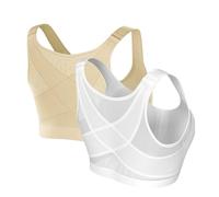 Qixiu Outlet españa, Sujetador Cierre Delantero, Sujetadores Mujer, Sujetador Espalda Transparente, Sujetador sin Tirantes Reductor, Sujetadores con Tirantes Transparentes, Sujetador Dim con Aros