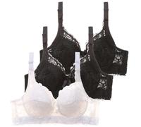 Qixiu Sujetador sin Aros, Sujetador Dim con Aros, Sujetadores Bandeau, Sujetadores Deportivos Mujer, Sostenes de Mujer, Push up, Bralette, Bralette, Push up