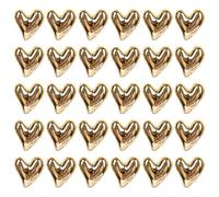 QIXNBL 30 Imanes De Amor Dorados, Imanes Tridimensionales En Forma De Corazón, Pegatinas De Refrigerador Pequeñas Y Lindas, Tableros De Mensajes Magnéticos Y Decoraciones De Oficina.