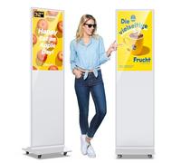 QIXZOCV - Pantalla táctil de 32 pulgadas, pantalla LCD del quiosco de la señalización digital interior, piso de pie, exhibición publicitaria, tótem, monitor interactivo, sistema