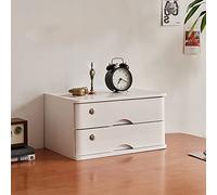 QIYFOZ Archivador Plano de Almacenamiento, archivador de Escritorio con cajones, Organizador de Escritorio con 1, 2, 3 o 4 Niveles y Cerradura, 2 Niveles
