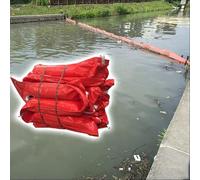QIYFOZ Barrera de contención de petróleo de PVC Tipo Flotador sólido para prevención de contaminación, Barrera Profesional contra derrames industriales, Barrera de contención de