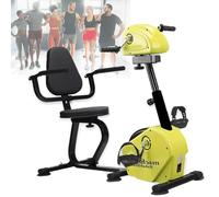 QIYFOZ Bicicleta estática eléctrica para ejercitar Las extremidades Superiores e Inferiores, miniequipo de rehabilitación Ciclista para Personas Mayores/con discapacidad, Equipo