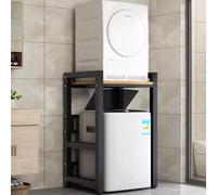 QIYFOZ Estante de Almacenamiento para Lavadora, Secadora, balcón, Tambor, estantes de baño, Estante para Lavadora, para baño, lavadero, B, 75 x 60 x 125 cm