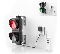 QIYFOZ Lámpara de semáforo, semáforo con Control Remoto, luz roja, luz Verde, semáforo LED Industrial, Plug & Play, para Advertencia, iluminación y señalización.