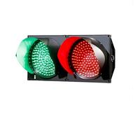 QIYFOZ Luz de señalización LED para tráfico, semáforo Rojo/Verde, Resistente al Agua con Parasol, luz indicadora de Pared Industrial, luz de Advertencia con Lente Tipo telaraña,